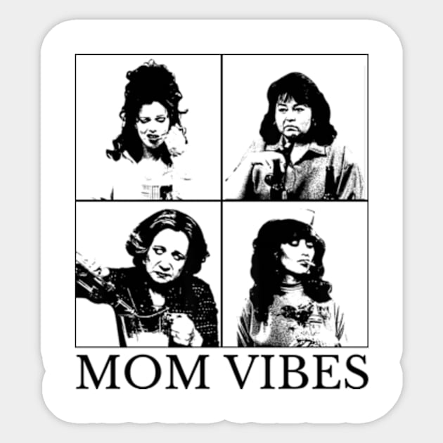 90’s Mom Vibes Vintage Funny Cool Mom Trendy Mother's Day T-Shirt Sticker by Surrealart